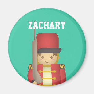 Niedlicher Weihnachtsspielzeugsoldat in Rot Magnet