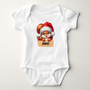 Niedlicher Weihnachtssquerril Custom Baby Bodysuit Baby Strampler