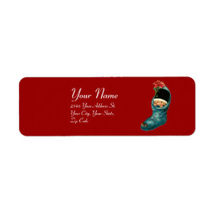 Niedlicher WeihnachtsStrumpf ,Little Child Red Blu