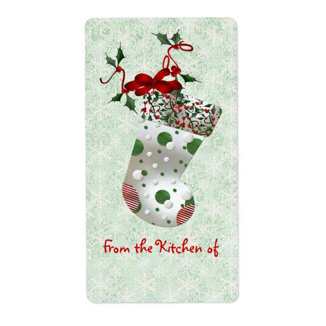 Niedlicher WeihnachtsStrumpf und Holly Kitchen Lab (Vorne)