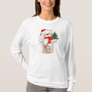 niedlicher Weihnachtsteddybärn-T - Shirt