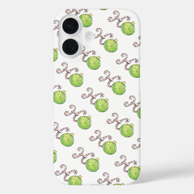Niedlicher Weihnachtstext, Ho in Candy Canes Ornam Case-Mate iPhone Hülle (Rückseite)