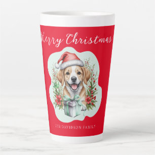 Niedlicher Weihnachtswelpen Milchtasse