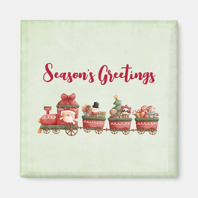 Niedlicher Weihnachtszug mit Spielzeug Magnet (Vorne)