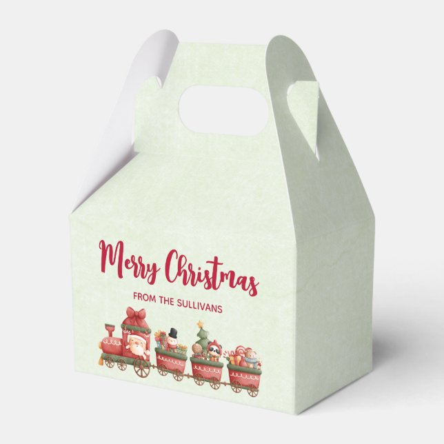 Niedlicher Weihnachtszug mit Spielzeug Xmas Geschenkschachtel (Vorderseite)