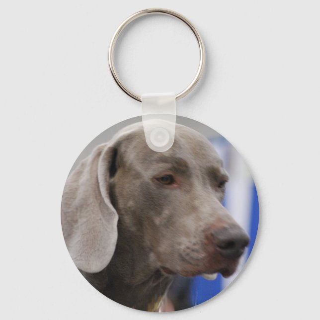 Niedlicher Weimaraner Schlüsselanhänger (Vorderseite)