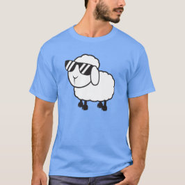 Niedlicher weiße Schaf-Cartoon T-Shirt