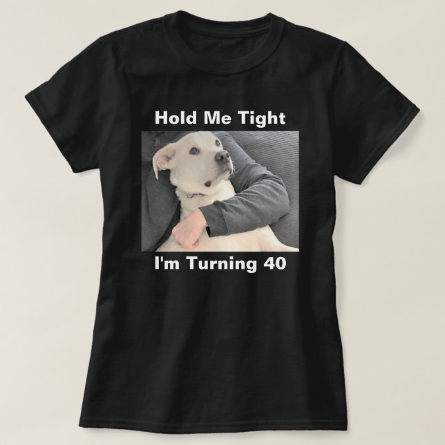 Niedlicher weißer Hund erschreckt, 40 komische Sch T-Shirt (Design vorne)