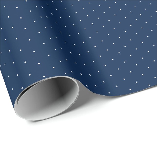 Niedlicher, weißer Polka mit elegantem und elegant Geschenkpapier (Rolleneckpunkt)