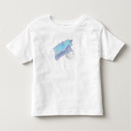 Niedlicher weißer Pony Kleinkind T-shirt