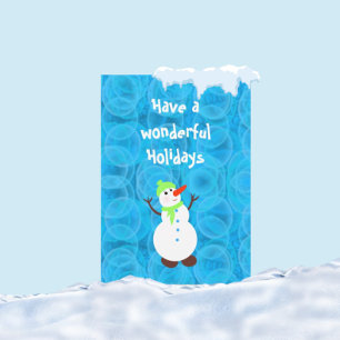 Niedlicher weißer Schneemann