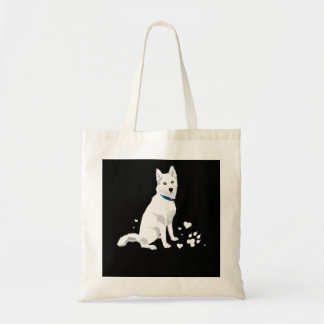 Niedlicher weißer sibirischer Husky - Sweet White Tragetasche