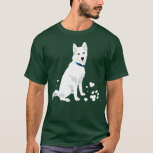 niedlicher weißer sibirischer Husky T-Shirt