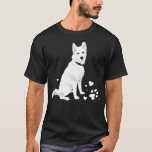 niedlicher weißer sibirischer Husky T-Shirt