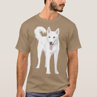 niedlicher weißer sibirischer Husky T-Shirt
