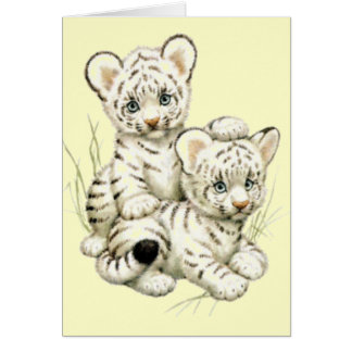Niedlicher weißer Tiger CUB
