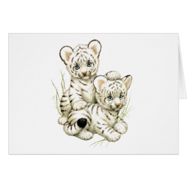 Niedlicher weißer Tiger CUB (Vorderseite (Horizontal))