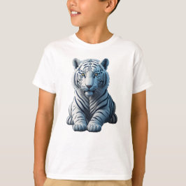 Niedlicher weißer Tiger T-Shirt