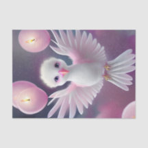 Niedlicher Weißer und rosa Baby Bird Geburtstag
