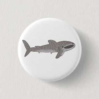 Niedlicher Weißhai Button