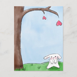 Niedlicher Weißhengst Postkarte