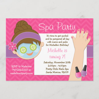 Niedlicher Wellness-Center Einladung zur Geburtsta