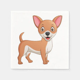 Niedlicher Welpe Hund Lover Chihuahua Party Serviette
