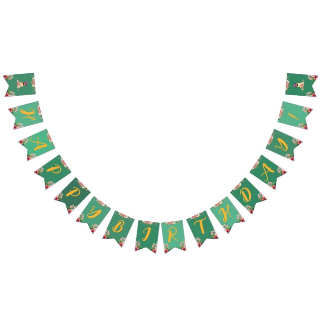 Niedlicher Welpe-Kindergeburtstag Wimpelkette (Alle)