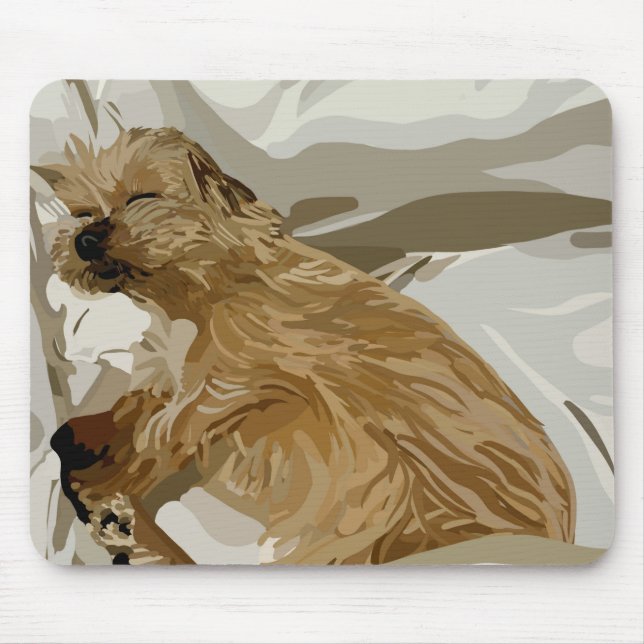 Niedlicher Welpe Mousepad (Vorne)