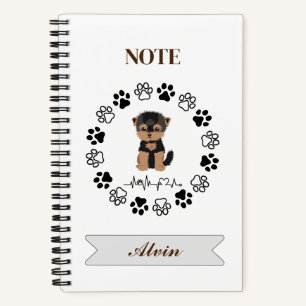 Niedlicher Welpe - SpiralNotebook Notizbuch