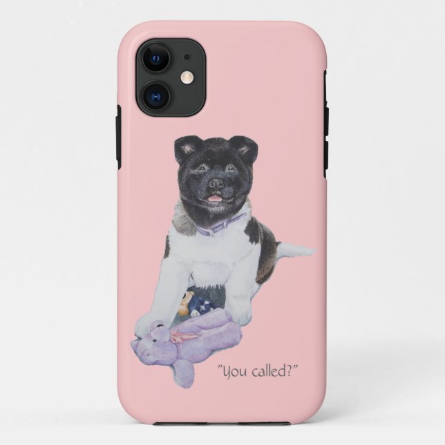 Niedlicher Welpe und Teddy Hund Art rosa Handy Geh Case-Mate iPhone Hülle (Rückseite)