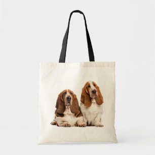 Niedlicher Welpen-Hund liebt Geschenk Basset Hound Tragetasche