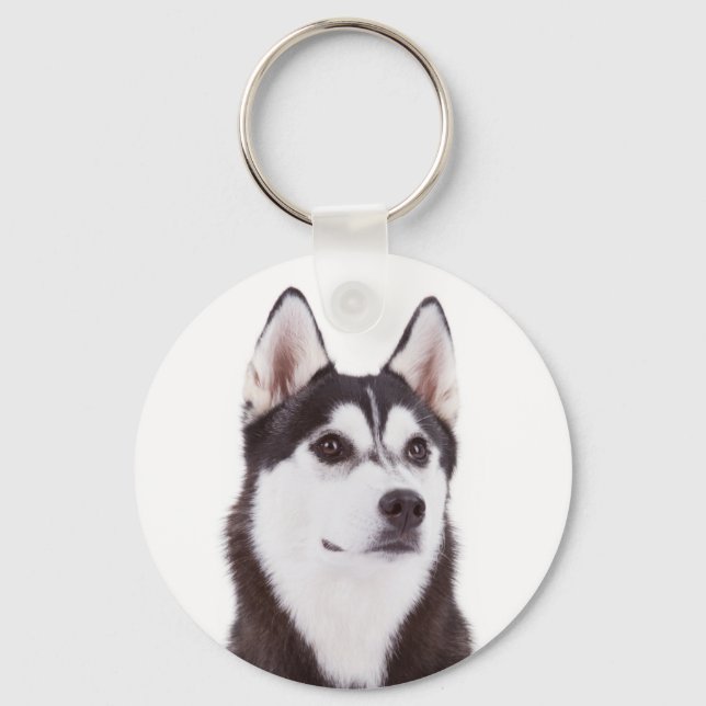 Niedlicher Welpen-Hund Lover-Geschenk Sibirischer  Schlüsselanhänger (Vorderseite)