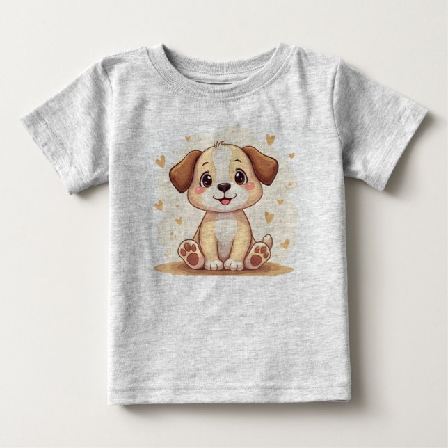 Niedlicher Welpen-T - Shirt (Vorderseite)