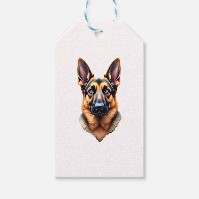 Niedlicher Welpenhund (1) Geschenkanhänger (Vorderseite)