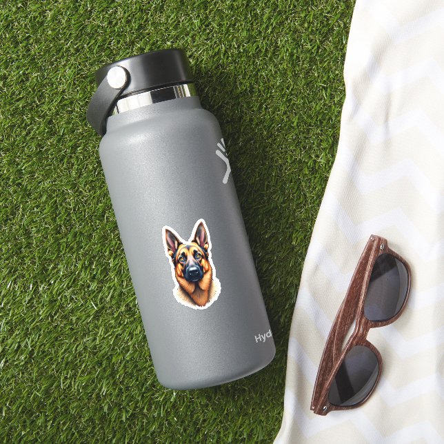 Niedlicher Welpenhund (4) Aufkleber (HydroFlask Insitu)