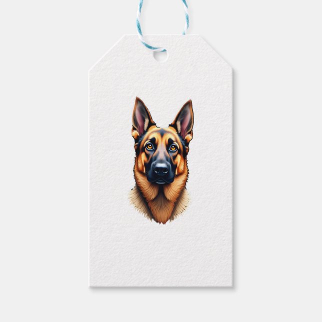 Niedlicher Welpenhund (4) Geschenkanhänger (Vorderseite)