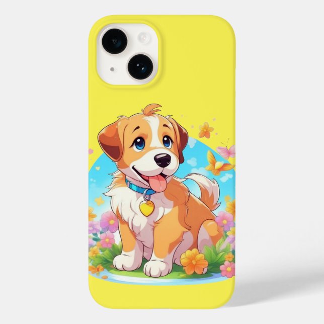 Niedlicher Welpenhund Case-Mate iPhone Hülle (Rückseite)
