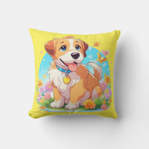 Niedlicher Welpenhund Kissen