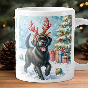 Niedlicher Welpenhund Labrador Retriever Jumbo-Tasse