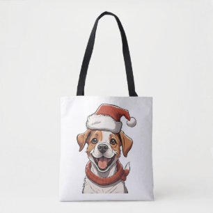Niedlicher Welpenhund mit Weihnachts-Hat Classic T