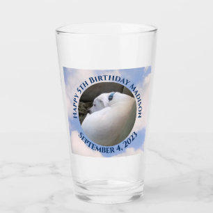 Niedlicher Welpenhund Schlafen Blue Sky 5. Geburts Glas