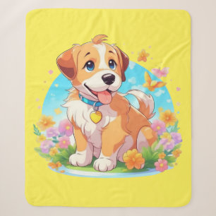 Niedlicher Welpenhund Sherpadecke