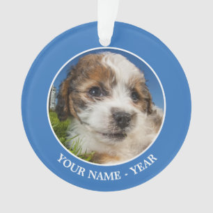 Niedlicher Welpenhund (Shitzu) Ornament