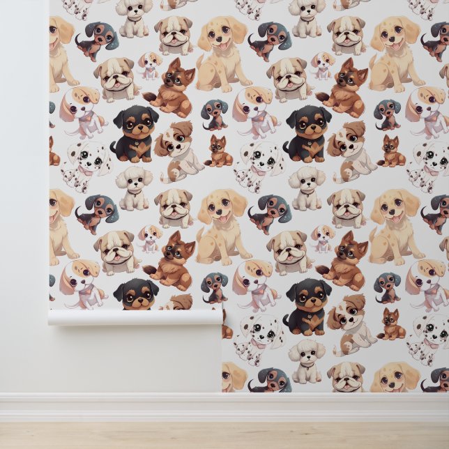 Niedlicher Welpenhund Tapete (Anwendung)