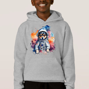 Niedlicher Weltraumhund Hoodie
