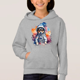 Niedlicher Weltraumhund Hoodie