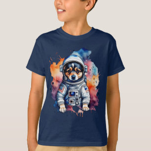 Niedlicher Weltraumhund T-Shirt