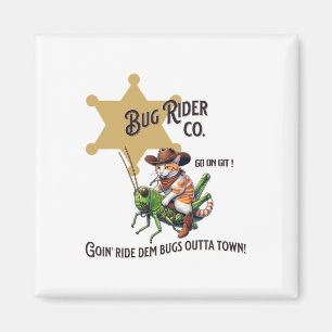Niedlicher Western Cowboy Cat Tab Magnet