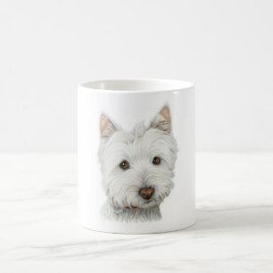 Niedlicher Westie Hund Kaffeetasse